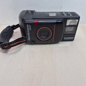 Chinon Handyzoom 5001 35mm Film Camera 35-70mm Zoom Lens with Case